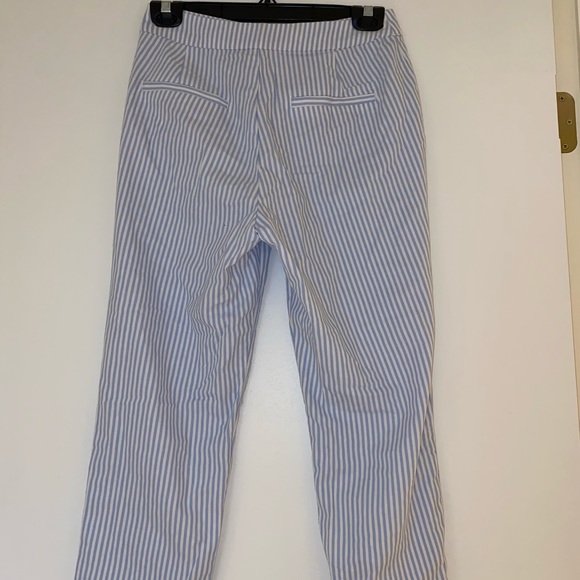 Forever 21 light blue/white strip pants - Picture 3 of 6